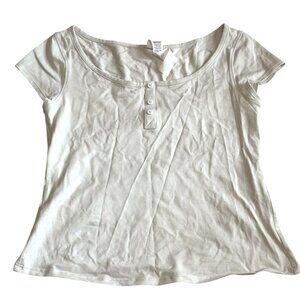 Lululemon Cap-Sleeve Henley T-Shirt